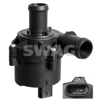 Pompe à eau auxiliaire (circuit d'eau de refroidiss) SWAG 33 10 3305 pour AUDI A3 40 TDI quattro - 200cv