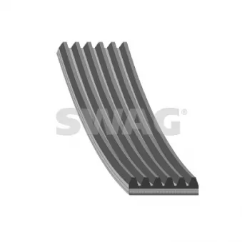 Courroie trapézoïdale à nervures SWAG 33 10 5718 pour PONTIAC FIREBIRD 2.0 EcoBlue mHEV - 170cv