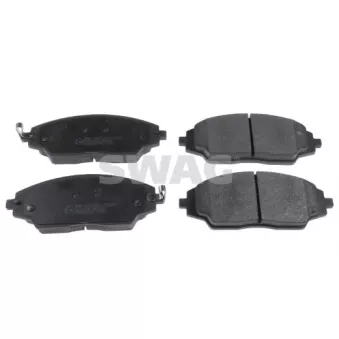 Jeu de 4 plaquettes de frein avant SWAG 33 10 6354 pour CHEVROLET AVEO 1.4 - 101cv