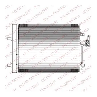 Condenseur, climatisation DELPHI TSP0225689 pour FORD MONDEO 1.6 TDCi - 115cv