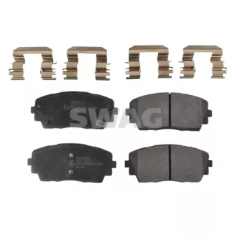 Jeu de 4 plaquettes de frein avant SWAG OEM 581011YA00