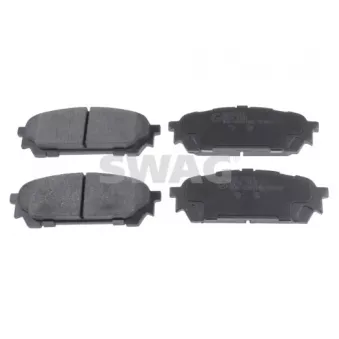 Jeu de 4 plaquettes de frein arrière SWAG 33 10 6539 pour SUBARU IMPREZA 1.5 AWD - 105cv