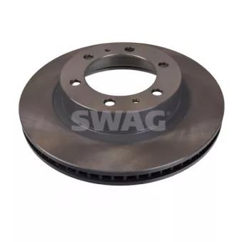 Jeu de 2 disques de frein avant SWAG 33 10 7077 pour TOYOTA HILUX 3.0 D 4WD - 163cv