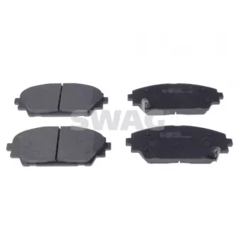 Jeu de 4 plaquettes de frein avant SWAG 33 10 7125 pour MAZDA 3 2.2 D - 150cv