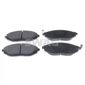 Jeu de 4 plaquettes de frein avant SWAG 33 10 7134 pour CHEVROLET SPARK 1.0 LPG - 65cv