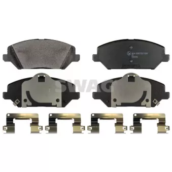 Jeu de 4 plaquettes de frein avant SWAG 33 10 7187 pour KIA PRO CEED 1.4 T-GDI - 140cv