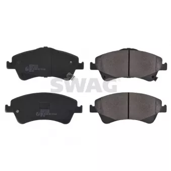 Jeu de 4 plaquettes de frein avant SWAG 33 10 7282 pour TOYOTA VERSO 1.6 D4-D - 112cv