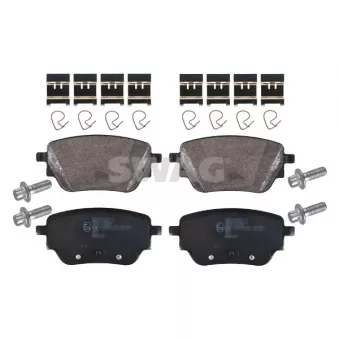 Jeu de 4 plaquettes de frein arrière SWAG OEM 0004209905