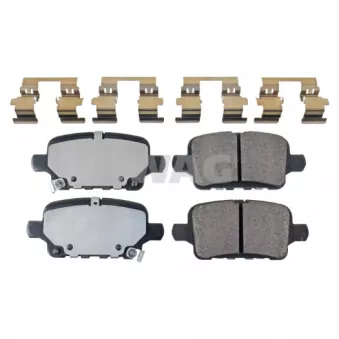Jeu de 4 plaquettes de frein arrière SWAG 33 10 7489 pour OPEL INSIGNIA 1.5 - 140cv