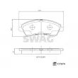 Jeu de 4 plaquettes de frein avant SWAG [33 10 7496]