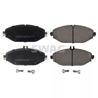 Jeu de 4 plaquettes de frein avant SWAG 33 10 7557 pour MERCEDES-BENZ CLASSE C C 300 EQ Boost - 258cv