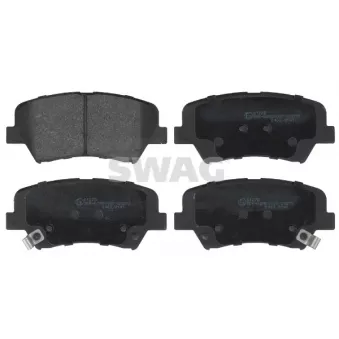 Jeu de 4 plaquettes de frein avant SWAG OEM 581012VA60