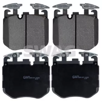 Jeu de 4 plaquettes de frein avant SWAG 33 10 7630 pour BMW Série 7 740 i,Li - 333cv