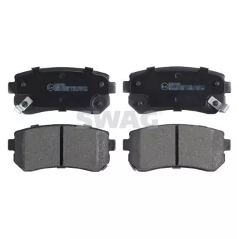 Jeu de 4 plaquettes de frein arrière SWAG 33 10 7637 pour AUDI A3 1.6 CVVT - 125cv