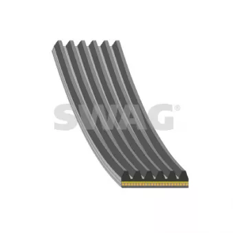 Courroie trapézoïdale à nervures SWAG 33 10 8508 pour TOYOTA AURIS 1.4 D-4D - 90cv