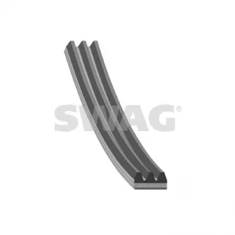 Courroie trapézoïdale à nervures SWAG 33 10 8645 pour PONTIAC FIREBIRD 2.0 EcoBlue mHEV - 170cv