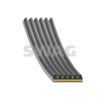 Courroie trapézoïdale à nervures SWAG 33 10 8870 pour AUDI A6 Cooper S - 192cv