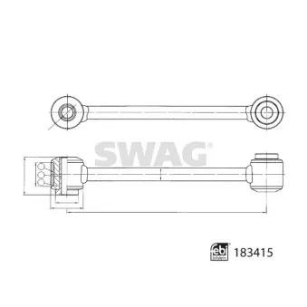 SWAG 33 10 8954 - Entretoise/tige, stabilisateur