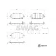 SWAG 33 10 9372 - Jeu de 4 plaquettes de frein avant