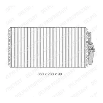 Evaporateur climatisation DELPHI OEM 36032