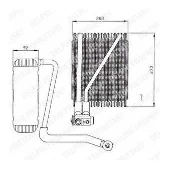 Evaporateur climatisation DELPHI TSP0525146