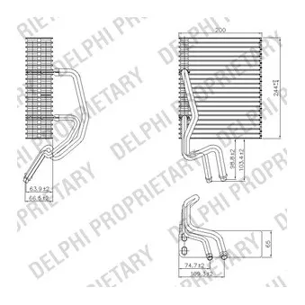 DELPHI TSP0525177 - Evaporateur climatisation