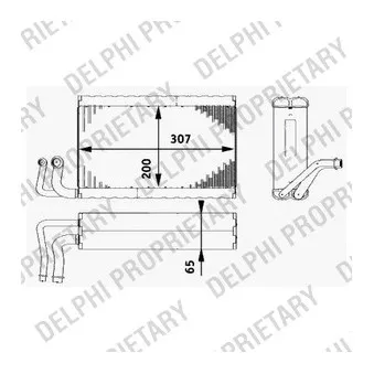 DELPHI TSP0525182 - Evaporateur climatisation