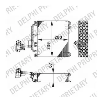 DELPHI TSP0525185 - Evaporateur climatisation