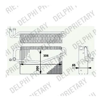 DELPHI TSP0525188 - Evaporateur climatisation