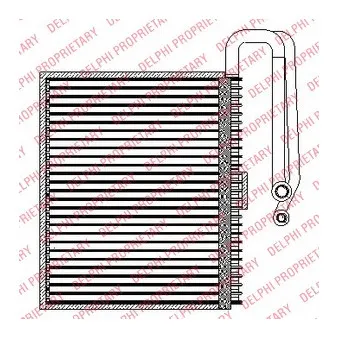 Evaporateur climatisation DELPHI TSP0525207