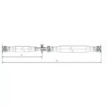 Arbre de transmission, entraînement essieux LÖBRO OEM A9064109906