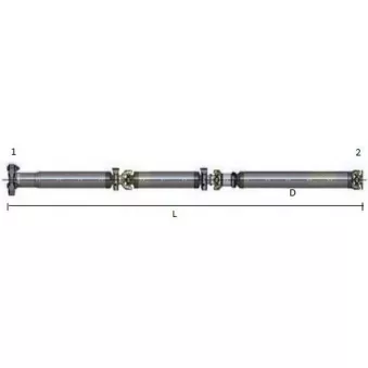 LÖBRO GKNP30003 - Arbre de transmission, entraînement essieux