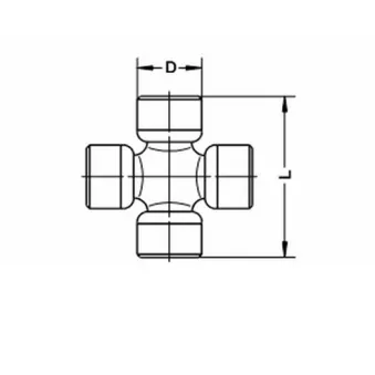 LÖBRO U 940 - Joint, arbre longitudinal