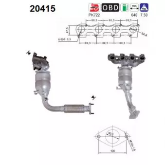 Catalyseur AS OEM 1369224
