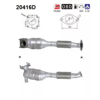 Catalyseur AS OEM 4466206