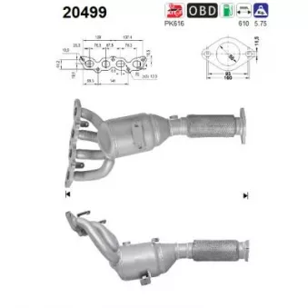 Catalyseur AS OEM 2037840 Catalyseur AS OEM 2037840