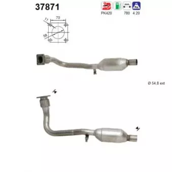 Catalyseur AS OEM 155253208