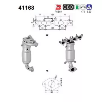 Catalyseur AS OEM 51866833