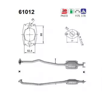Catalyseur AS OEM 2861002200