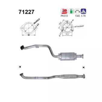 Catalyseur AS OEM 1704901419