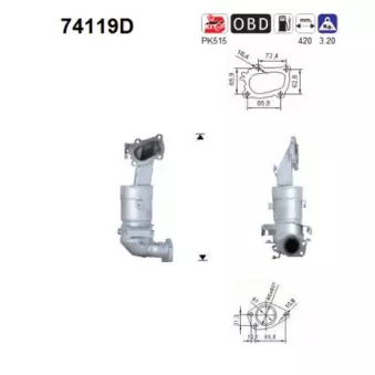 AS 74119D - Catalyseur