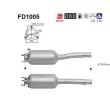 Filtre à particules / à suie, échappement AS [FD1005]