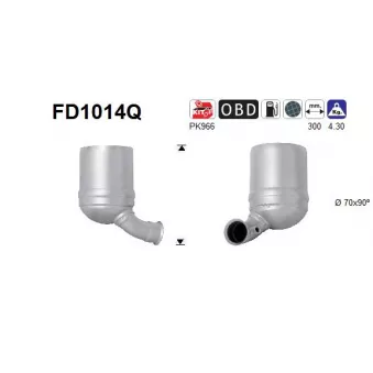 AS FD1014Q - Filtre à particules / à suie, échappement