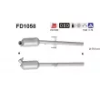 Filtre à particules / à suie, échappement AS [FD1058]