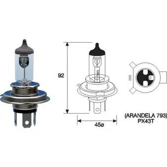 Ampoule, projecteur longue portée MAGNETI MARELLI 002588700000