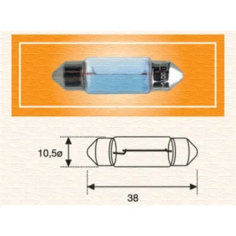 MAGNETI MARELLI 009462100000 - Ampoule, feu éclaireur de plaque