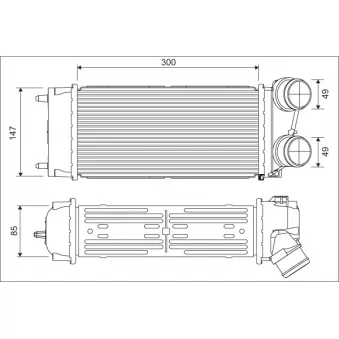 Intercooler, échangeur VALEO 817845