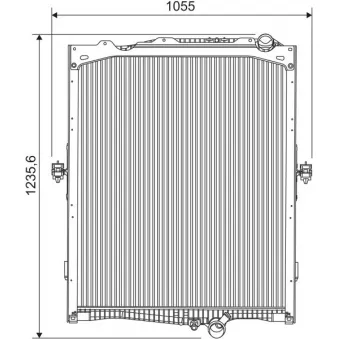 Radiateur, refroidissement du moteur VALEO 733551 pour VOLVO FH16 II FH 16/600 - 600cv