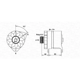 MAGNETI MARELLI 054022646010 - Alternateur