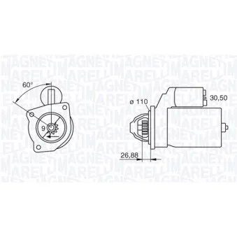 MAGNETI MARELLI 063217121010 - Démarreur